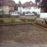 Morticed Fencing & Sleeper planter Morticed Fencing & Sleeper planter
